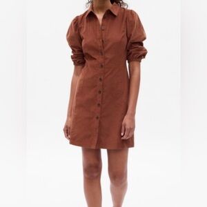 GAP Long Sleeve Brown Dress